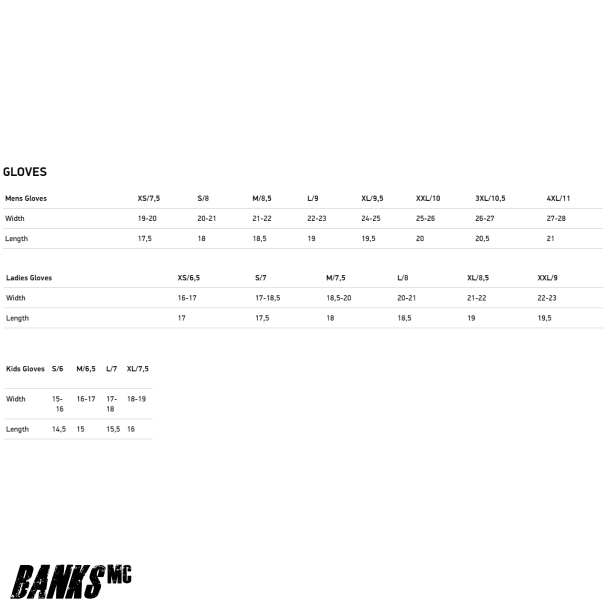 Macna Handske Strrelsesguide