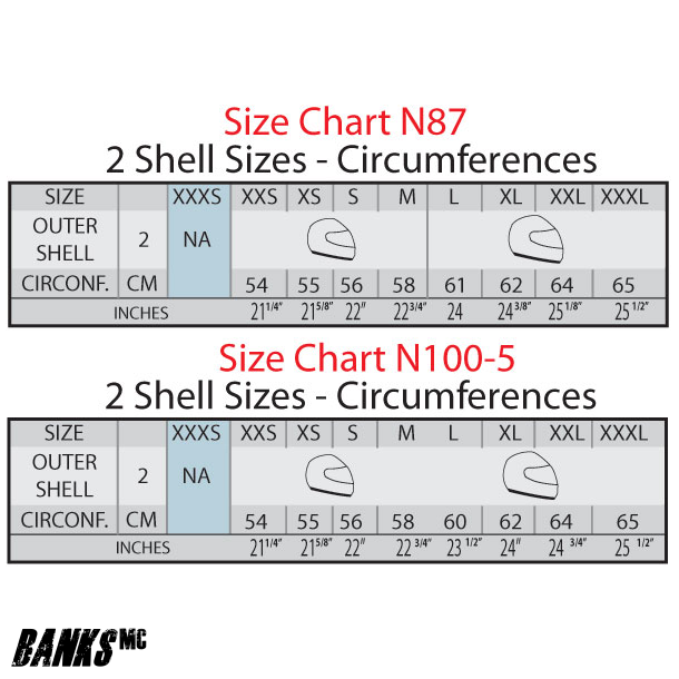 Nolan Hjelm Strrelsesguide